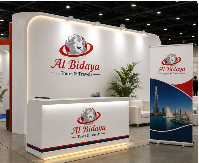 Al Bidaya Tours and Travels exhibition booth