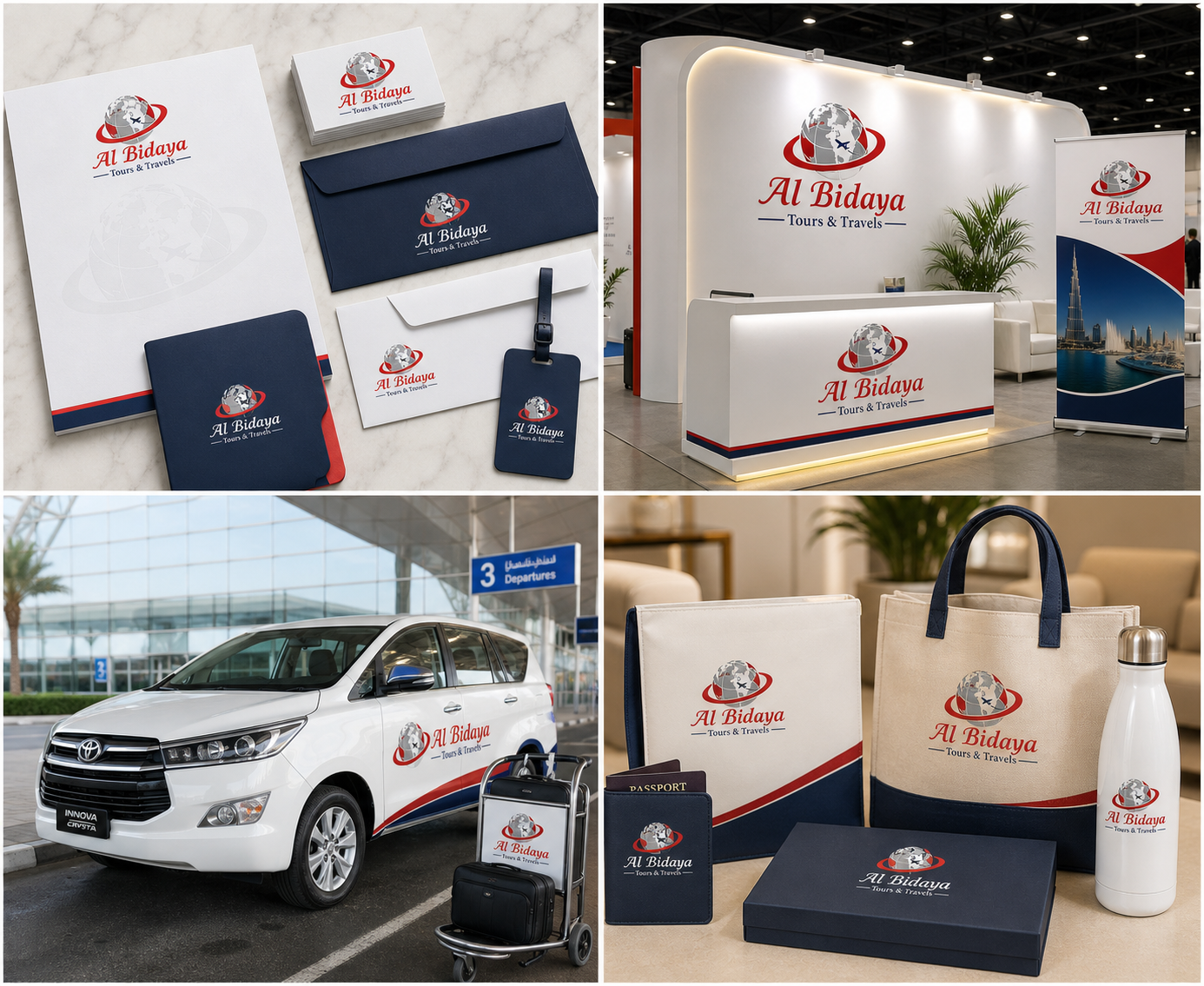 Al Bidaya full brand application board