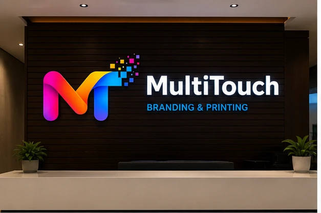 MultiTouch illuminated reception sign